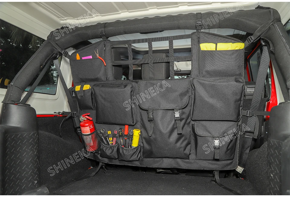 SHINEKA укладка для Jeep Wrangler JK JL 2007- сумка для хранения на спинку сиденья для Jeep Wrangler аксессуары JK JL 2010