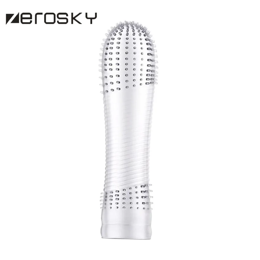 Zerosky многоразовые презервативы lube текстурированный расширитель рукав винт нить