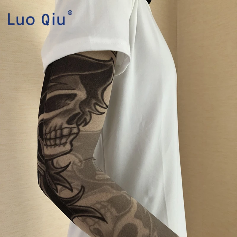 6 шт Временные татуировки Череп шаблон Поддельные рукава руки и комплект