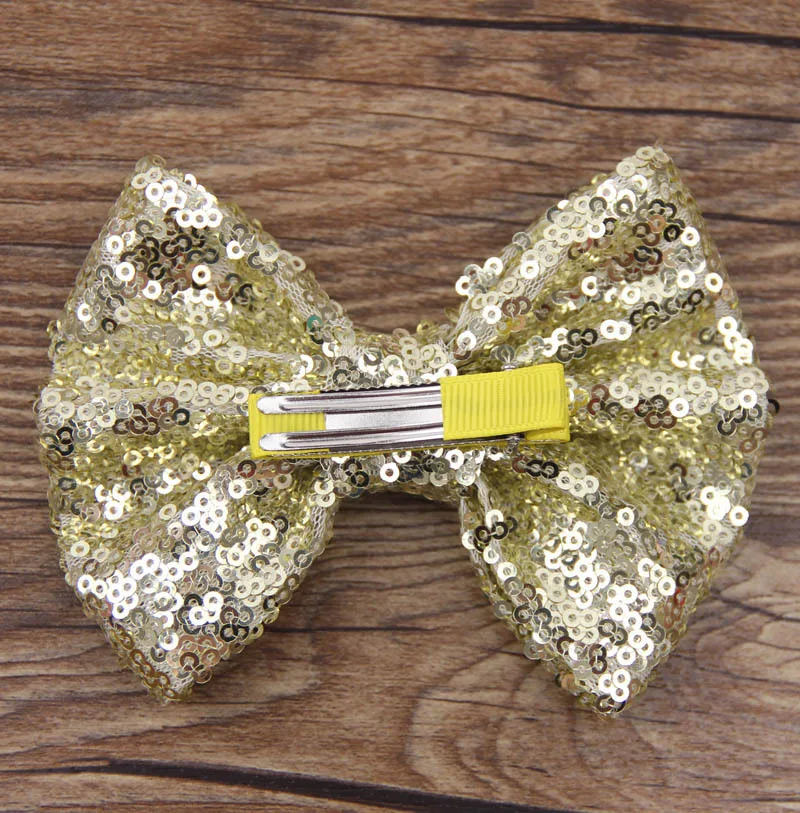 

55pcs/lot Baby Girls Hair Bows Sequins Bows Hair Clips Hot Sale Korea Kids Children Hair Accessories Free Shipping