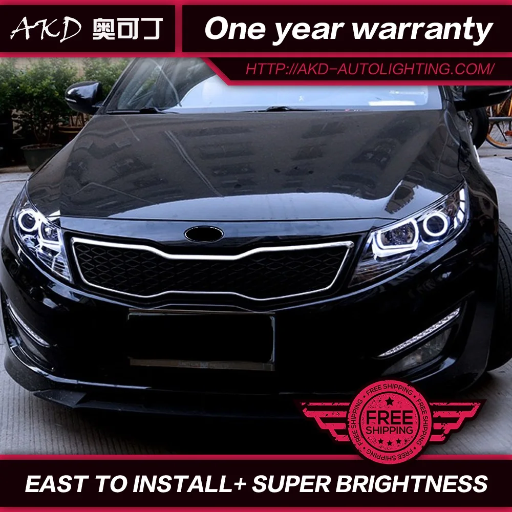 AKD автомобильный Стайлинг для Kia K5 Rio фары 2011-2014 корейский дизайн светодиодные DRL Bi
