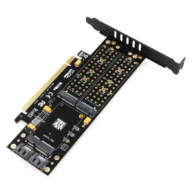JEYI KNIGHT PCIE3.0 для NVME адаптер x16 PCI E M.2 2280 алюминиевый лист теплопроводность
