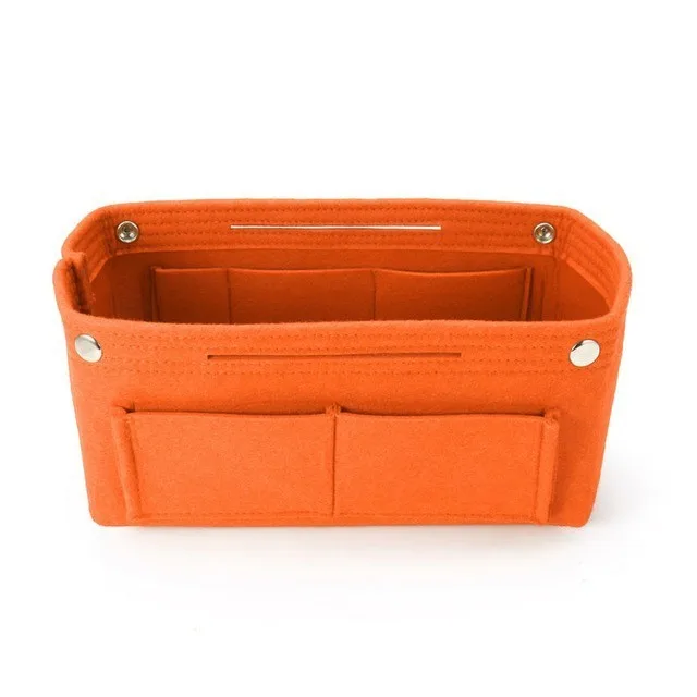 orange 1 шт. дорожный органайзер для макияжа, переносная Сумочка, косметичка, Женская войлочная ткань, сумка-вкладыш, женские косметички - Цвет: orange