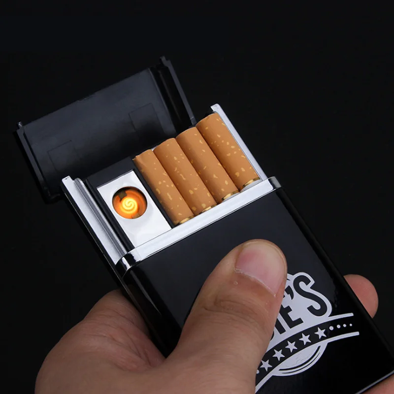 (8 сигарет) новинка электронная USB-сигарета чехол зажигалки Зарядка Электрический