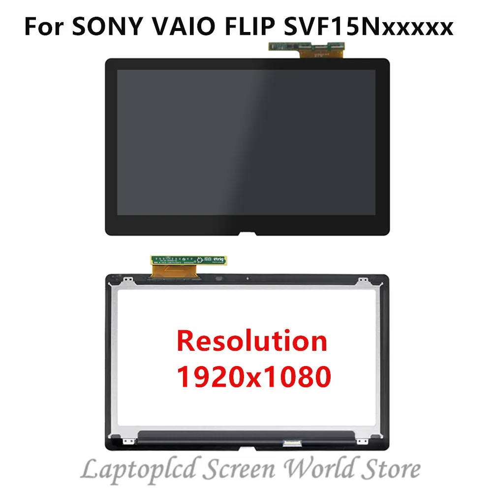 FTD lcd 15 6 ''lcd кодирующий преобразователь сенсорного экрана в сборе для SONY VAIO FLIP