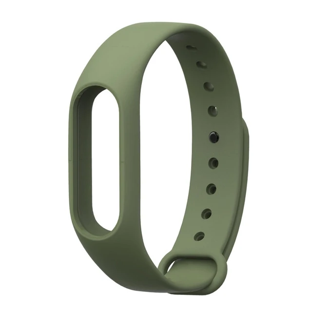 Army Green Браслет mi band 2 с разноцветным ремешком, Аксессуары для браслета Pulseira mi band 2, сменный силиконовый ремешок на запястье, умный браслет на запястье для Xiaomi mi Band 2 - Цвет: Army Green