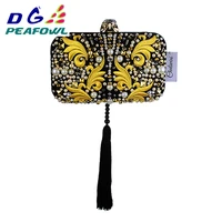 upscale chinese style evening clutch bag women clutch bag ladies tassel evening clutches purses high quality clutches handbag