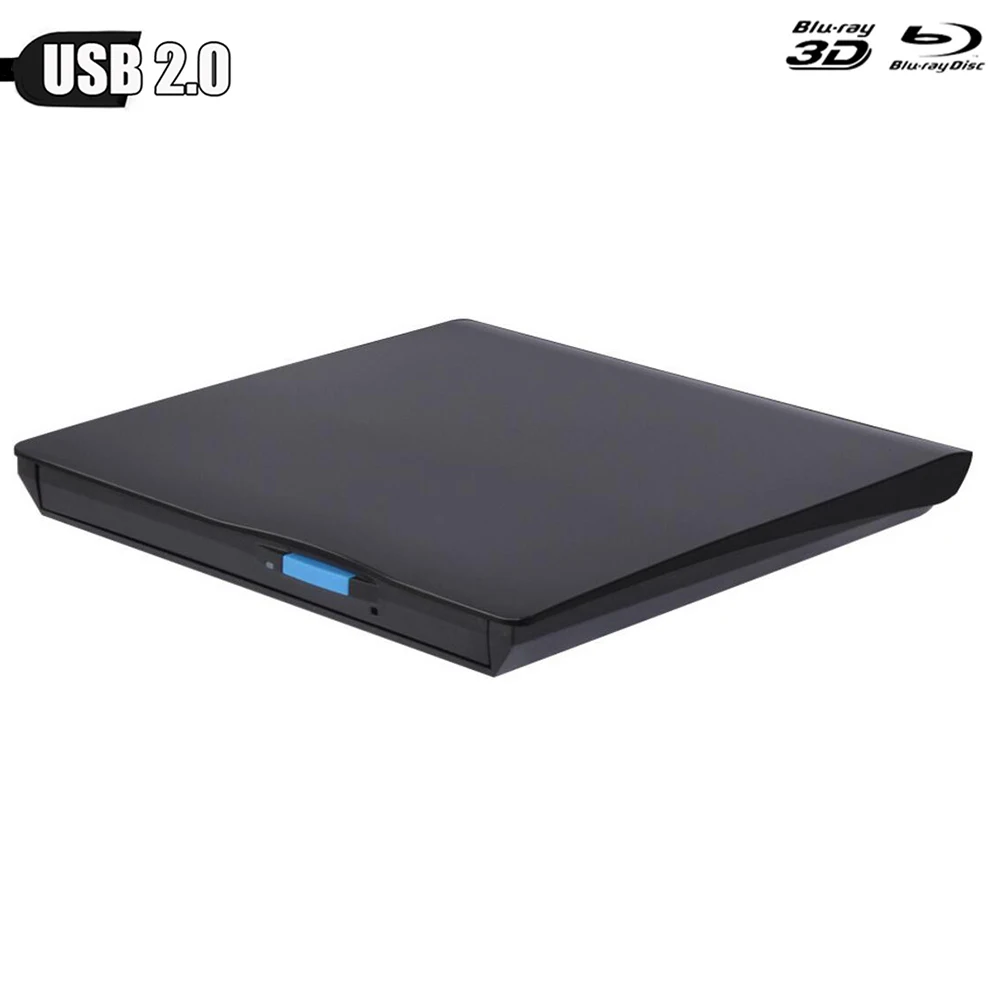 Внешний Blu Ray диск Slim USB2.0 Bluray Burner BD RE CD/DVD RW Writer Play Disc для Asus Acer Dell HP Win7/8/10|Оптические