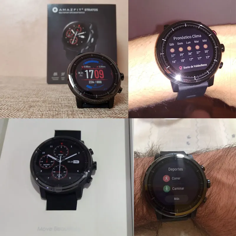 Huami Amazfit 2 Stratos Смарт часы мужские 5ATM водонепроницаемые с gps PPG