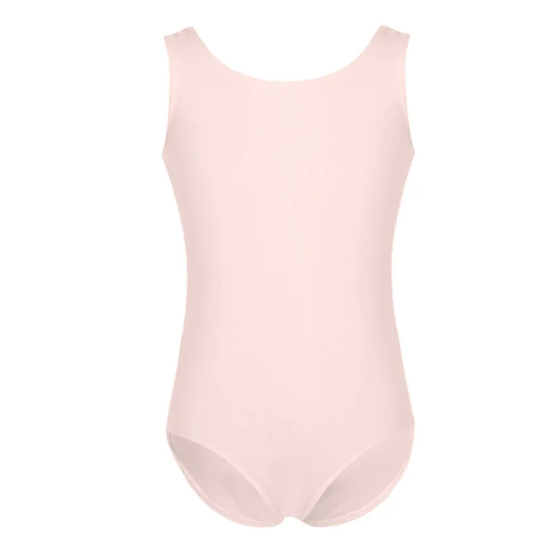 Pearl Pink TiaoBug/детский купальник без рукавов для балета, танцев, Детская Одежда для танцев, профессиональный гимнастический трико балерины, спортивный костюм - Цвет: Pearl Pink