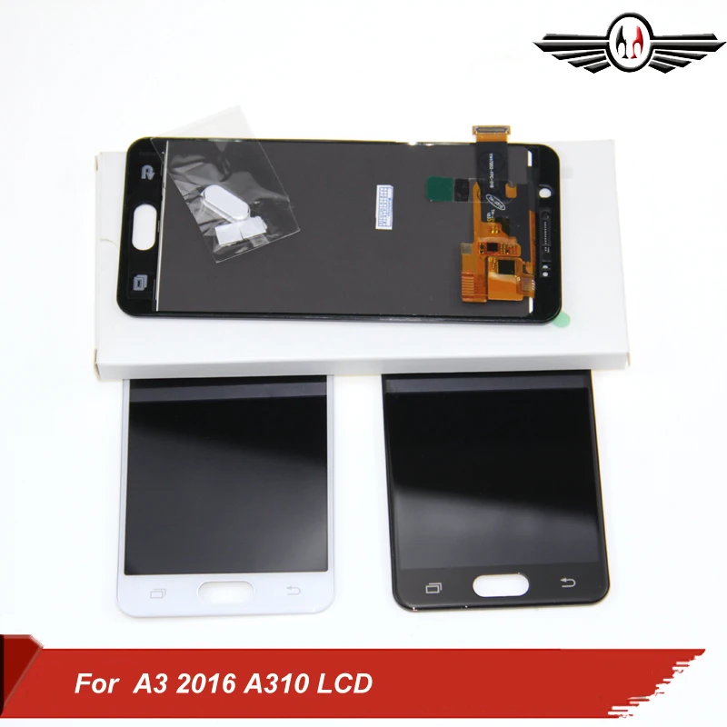 Для Samsung Galaxy A3 2016 A310 A3100F A3100 A310F сенсорный экран дигитайзер Сенсорное стекло + ЖК