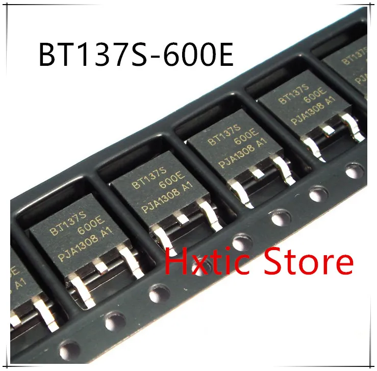 

10pcs/lot BT137S-600E TO-252 TRIAC SENS GATE 600V 8A DPAK BT137S-600 BT137S 600E