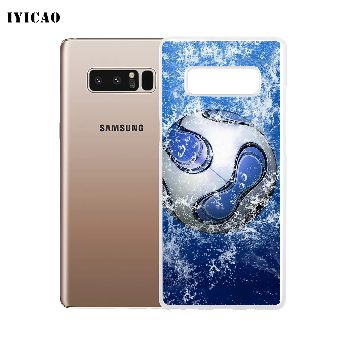 IYICAO Fire Football sky moon Мягкий силиконовый чехол для телефона Samsung A5 A6 Plus A7 A8 A9 J3 J5 J7 Note 8 9