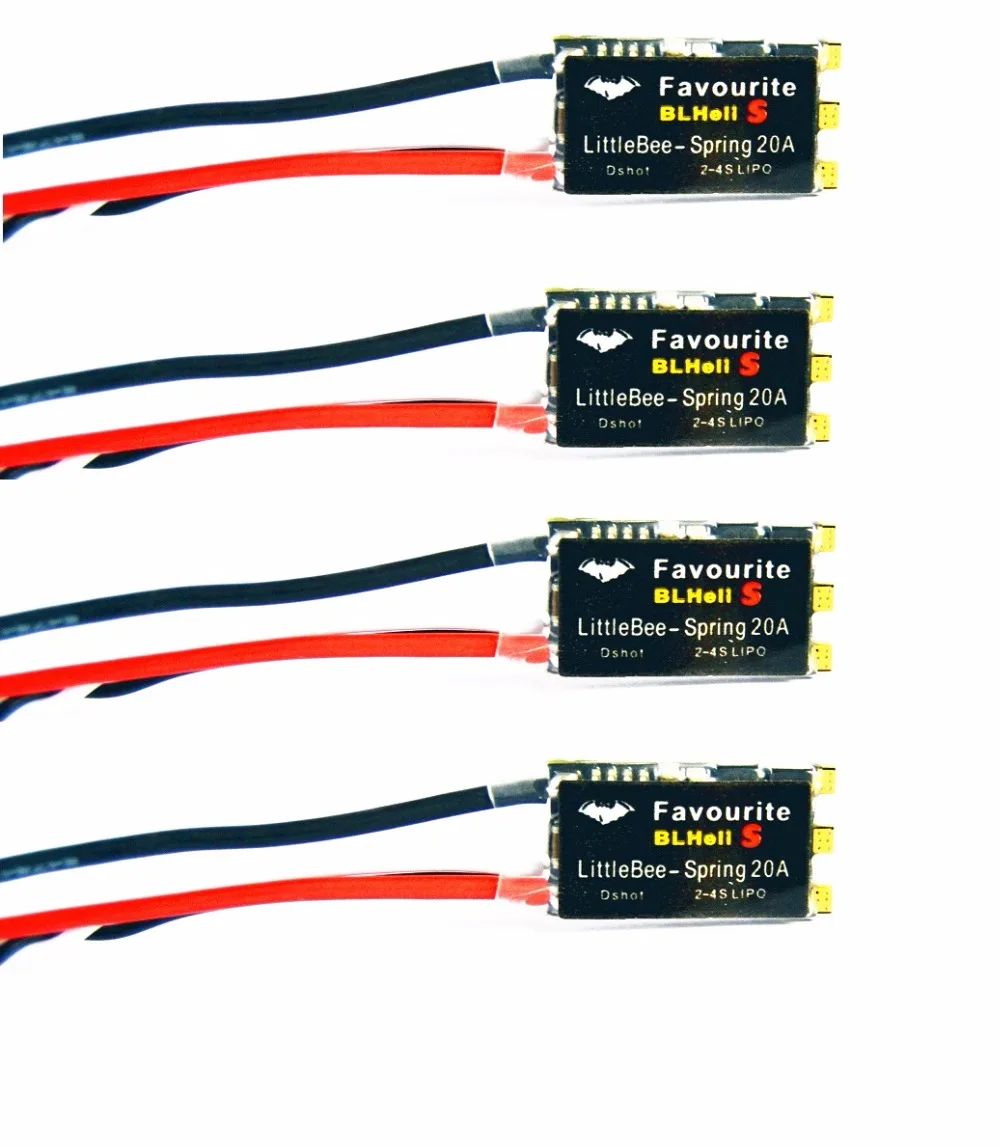4 шт. FVT BLHeli _ S ESC DSHOT SPRING 20A /30AESC контроллер скорости 2 4S / 6S для FPV квадрокоптера|speed