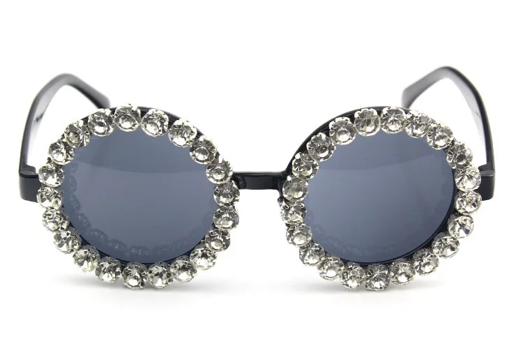 New Trending Fashion Women Round Sunglasses Brand Designer Luxury Vintage Ladies Gradient Lens Clear Eyewear Glasses Shades NX | Аксессуары