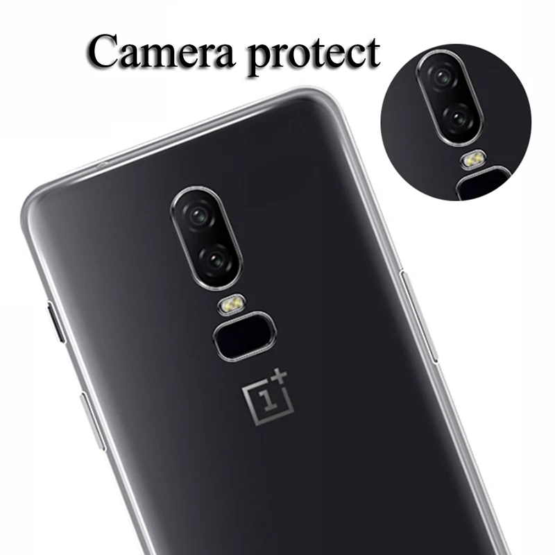 Кристально чистый мягкий ТПУ чехол для OnePlus 7 6T 5 5T 3T тонкий прозрачный силиконовый