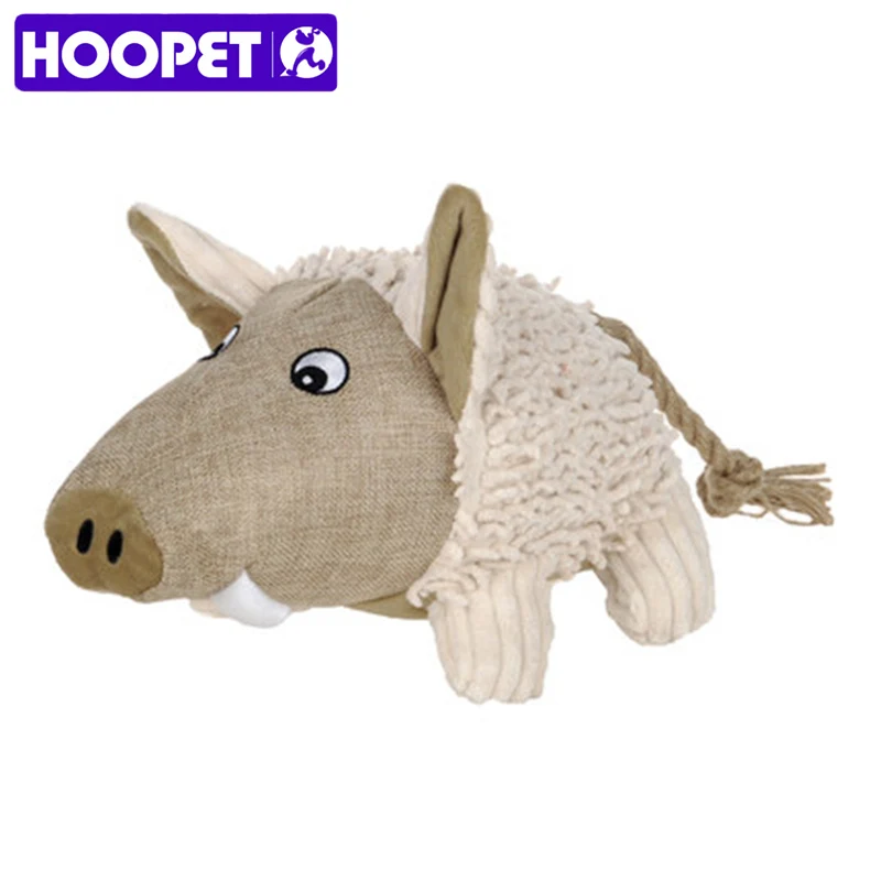 HOOPET, плюшевая игрушка для домашних животных, игрушка для жевания, интерактивный писк, свинья, черепаха, кролик, Игрушки для маленьких и больших собак