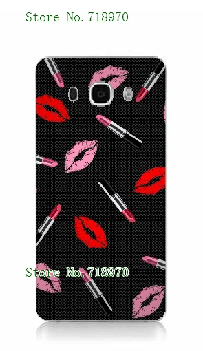 2016 Горячий Красный Губ Придерживайтесь Конструкции Белый Жесткий Чехлы Для Samsung