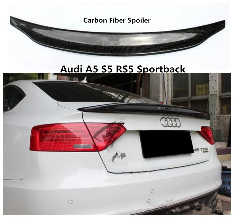 Спойлер из углеродного волокна для Audi A5 S5 RS5 Sportback 2009-2019 высококачественные