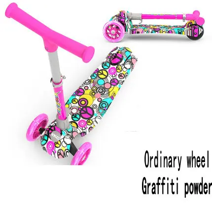 Children's scooter baby outdoor sport PU 3wheels golw disassembly Bodybuilding plastic height adjustable | Спорт и развлечения