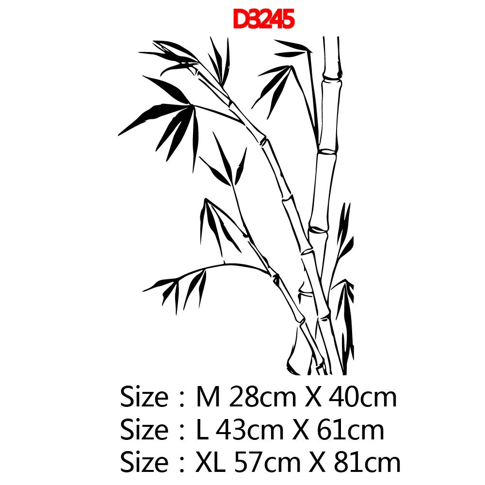 Симпатичные настенные Стикеры бамбуковые современные для гостиной виниловые