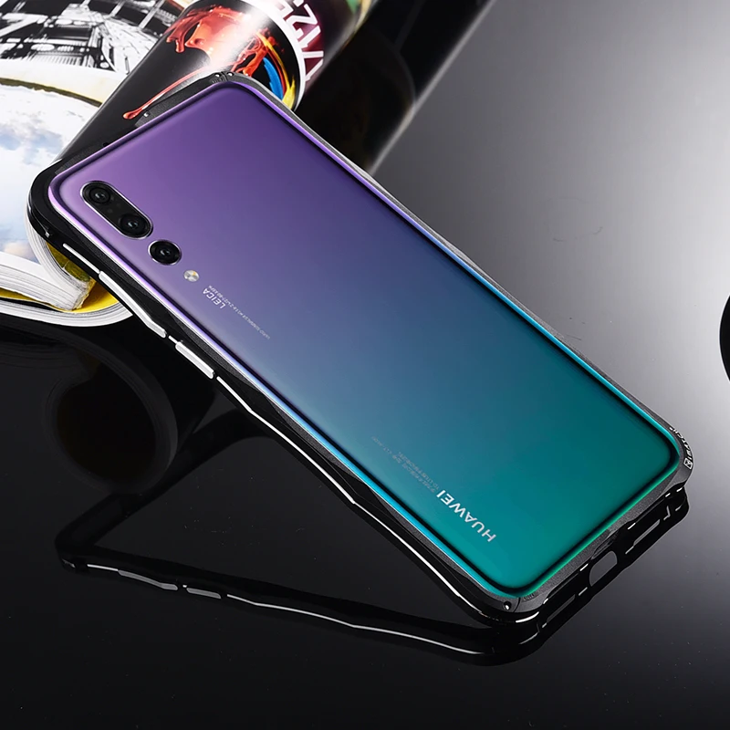 iMatch бампер чехол для huawei P20 Pro роскошный P20Pro Алмазная форма тонкий алюминиевый металлический бампер чехол для huawei P20