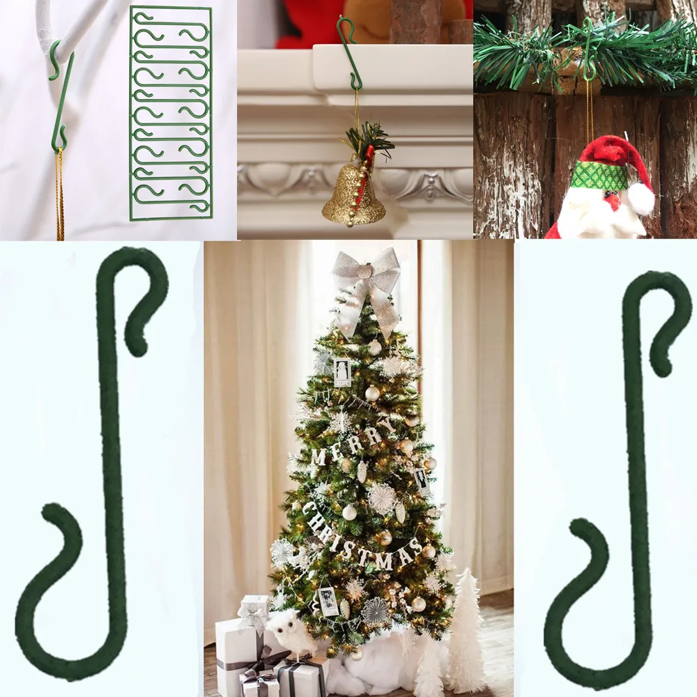 

Multi Purpose Holders ganchos para colgar 20/50/100pcs Christmas Ornaments S Shape Hooks Christmas Tree Decoration