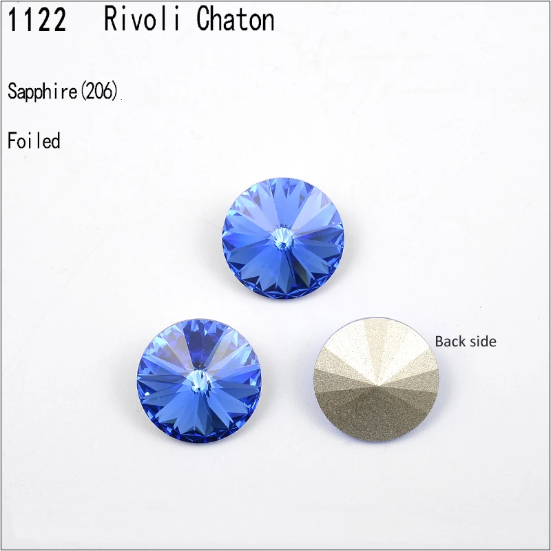 1 шт.) с украшением в виде кристаллов от Swarovski 1122 круглые Rivoli камня(без отверстия) фольгированная Австрия Стразы для бижутерии, материал для рукоделия