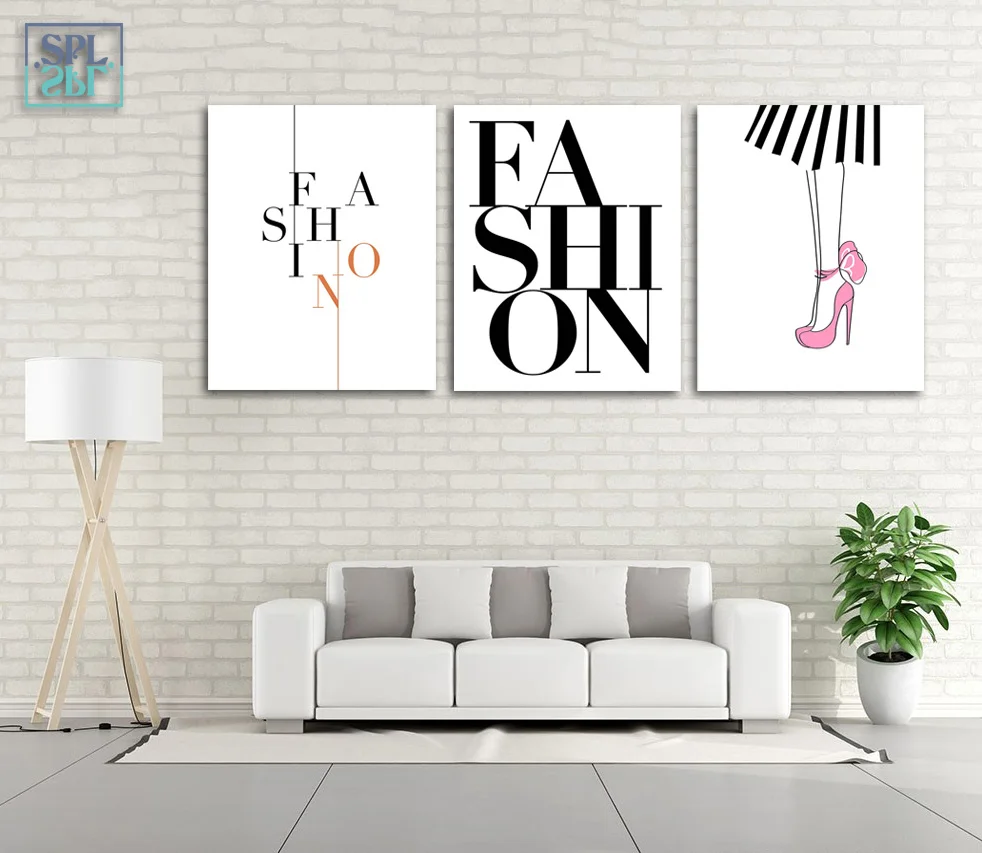SPLSPL современная мода девушка постер Красота Настенная картина холст искусство