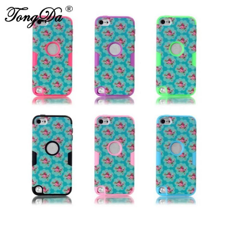 TongDa Новое прибытие эксклюзивная модная марка голубой цветок логотип пу телефон
