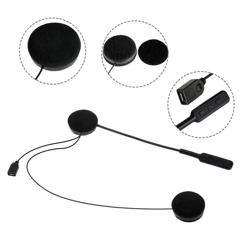 New!! MH01 Motor Wireless Bluetooth Headset Motorcycle Helmet Earphone Headphone Speaker Handsfree Music For MP3 MP4 Smartphone |