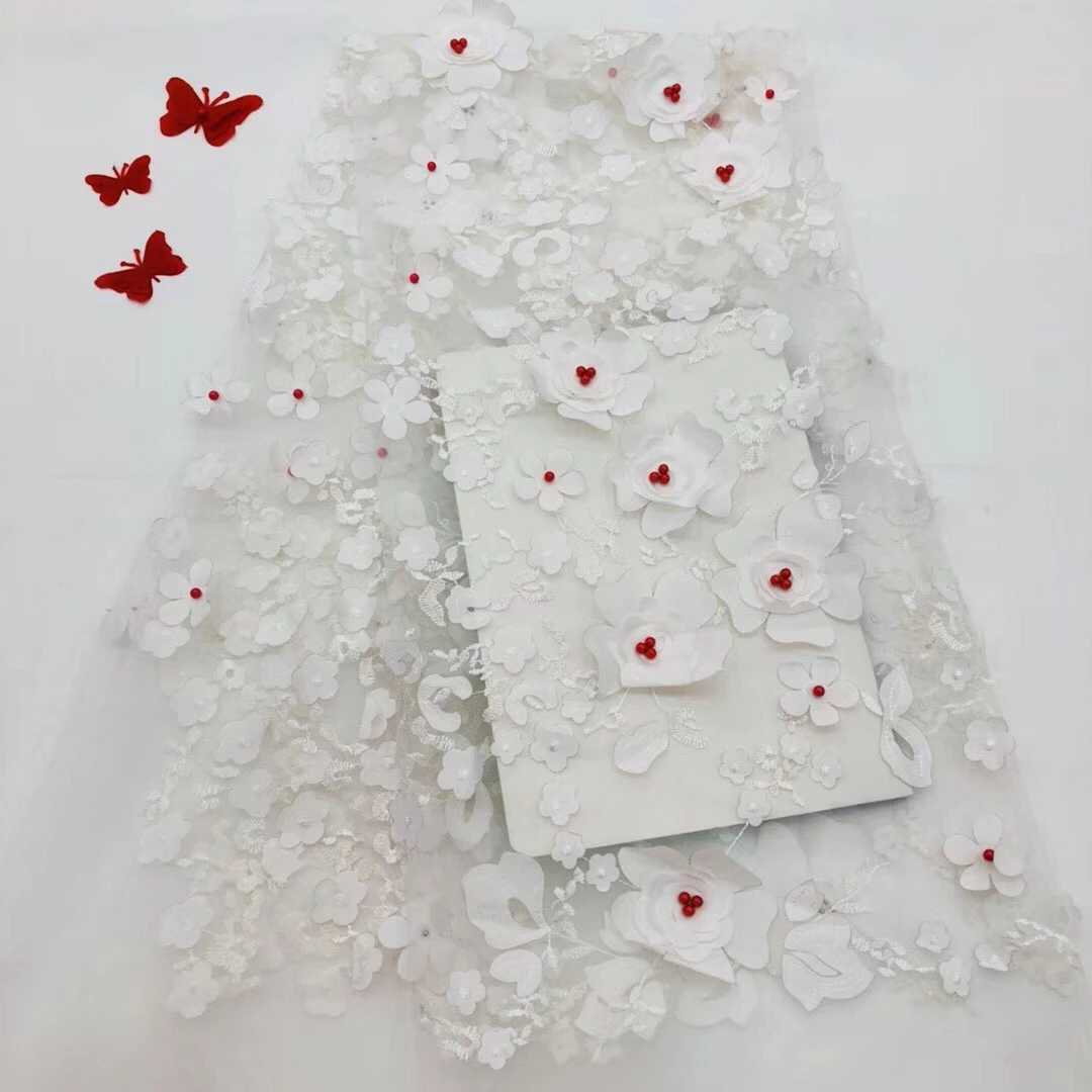 African Lace Fabric 2018 High Quality Nigerian French Embroidered Tulle Dresses For Women | Дом и сад
