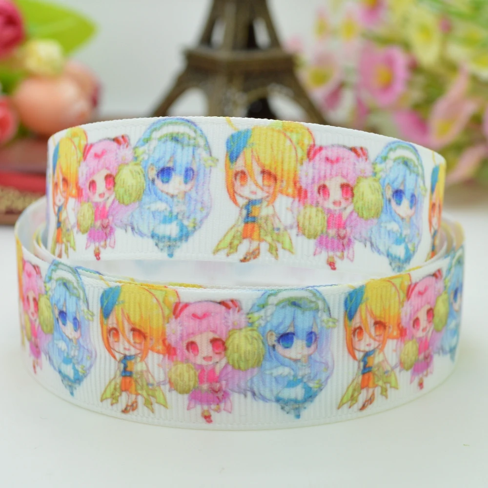 DUWES 7/8 &quot22 мм 2 5 10 20 50 ярдов hugtto precure zerochan Pretty Cure Printed grosgrain лента для волос бант DIY