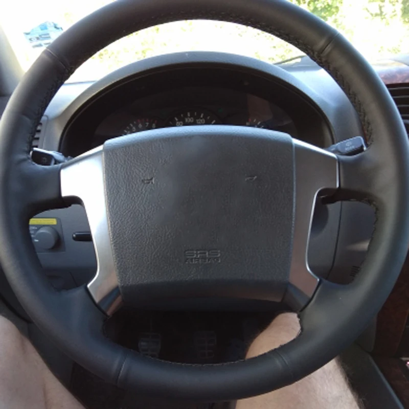 Чехол рулевого колеса автомобиля HuiER из микрофибры для Kia Sorento 2003 2004 2005 2006 2007 2008 2009