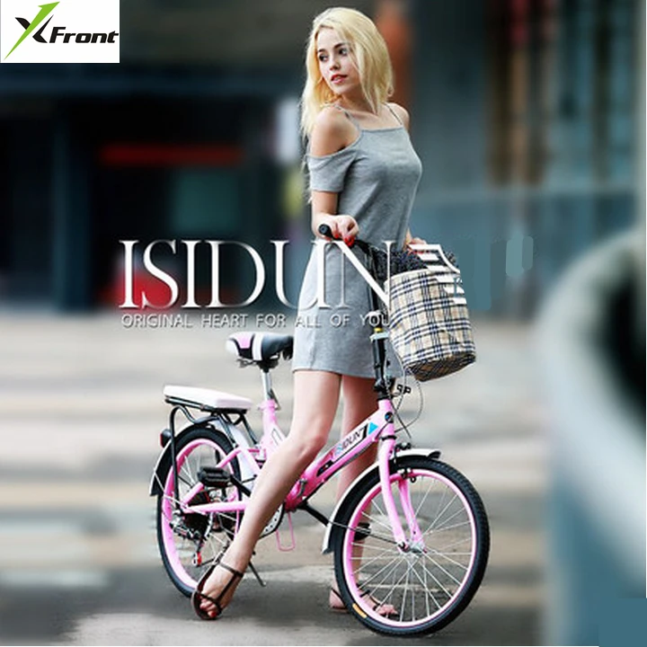 New X-front brand 20 inch carbon steel frame aluminum bar folding bike student lady's BMX bicycle 6 speed bicicleta | Спорт и