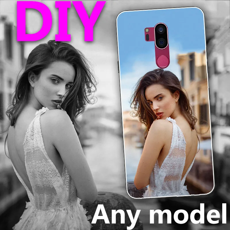 Чехол для LG G7 ThinQ G710, 6,1 дюймов, с индивидуальным дизайном, фото и именем