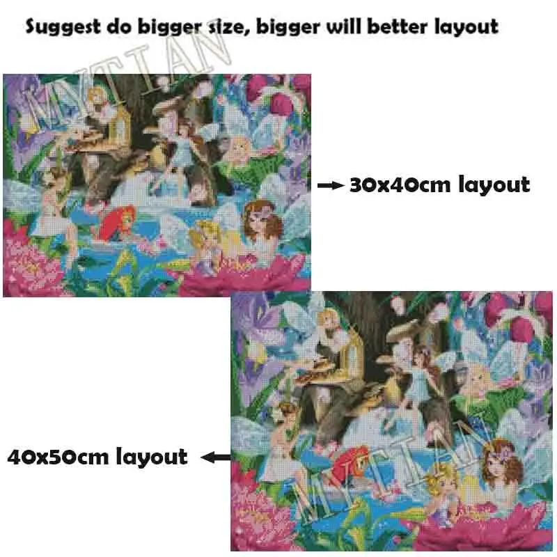 Новый фэнтезийный вышивальный рисунок с эльфами из смолы, полный квадратов/кругов 5D diy алмазная живопись, 3D крестичная мозаика, декоративное искусство.