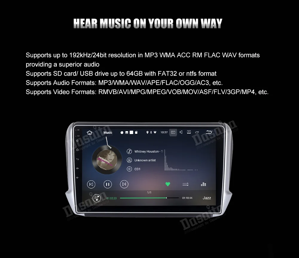 1 din автомобильное радио gps Android 9,0 для peugeot 2008/208 навигационное головное устройство мультимедиа встроенный wifi Bluetooth mirror-link RDS