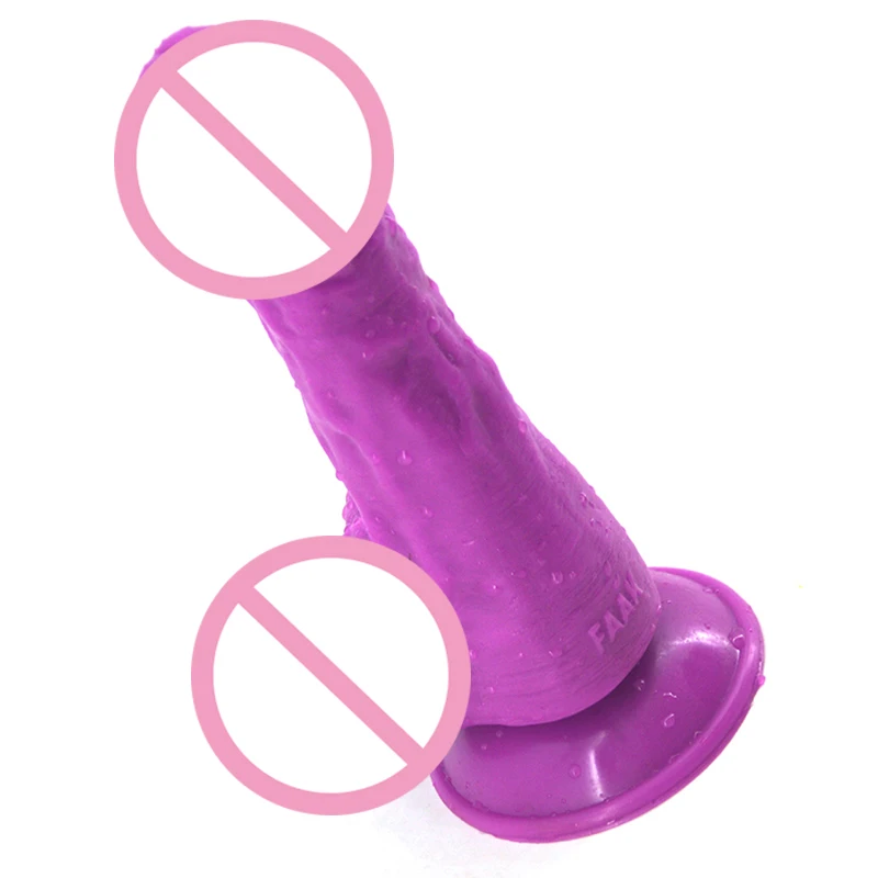 Waterproof Realistic Medical Silicone Huge Dildo Big Purple Black Flesh Penis Sex Toys for Women Adult Products FAAK02 | Красота и