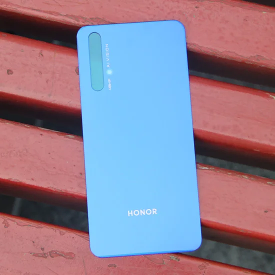 Blue Чехол на заднюю панель huawei, чехол на заднюю батарею для huawei Honor 20, Honor20, чехол на заднюю панель со стеклом - Цвет: Blue