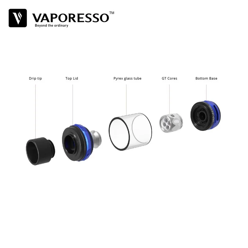 Vaporesso коммутатор 220 Вт TC поле Mod Vape для электронной сигареты комплект 5 мл NRG танк