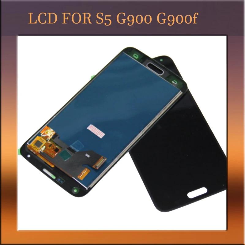 Совместимость с Samsung Galaxy S5 LCD SM G900 G900F ЖК дисплей сенсорный экран дигитайзер сборка