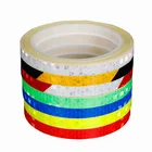 Светоотражающие наклейки Deemount, светоотражающие отражатели для езды на велосипеде, 8 х1 см, предупреждающие визуальные отражатели