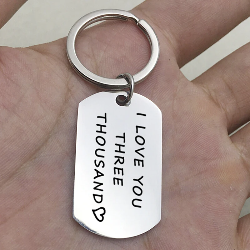 Fathers Day Подарки папа брелок I Love You три тысячи раз подарки для папы из дочь Подвески