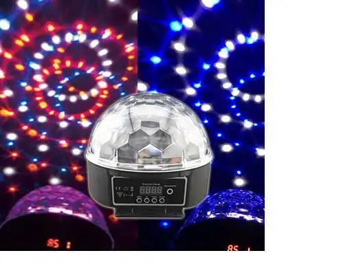 

RA-T-02,DMX512 colorful LED crystal magic ball light with remote controller,sound controlled,KTV,bar