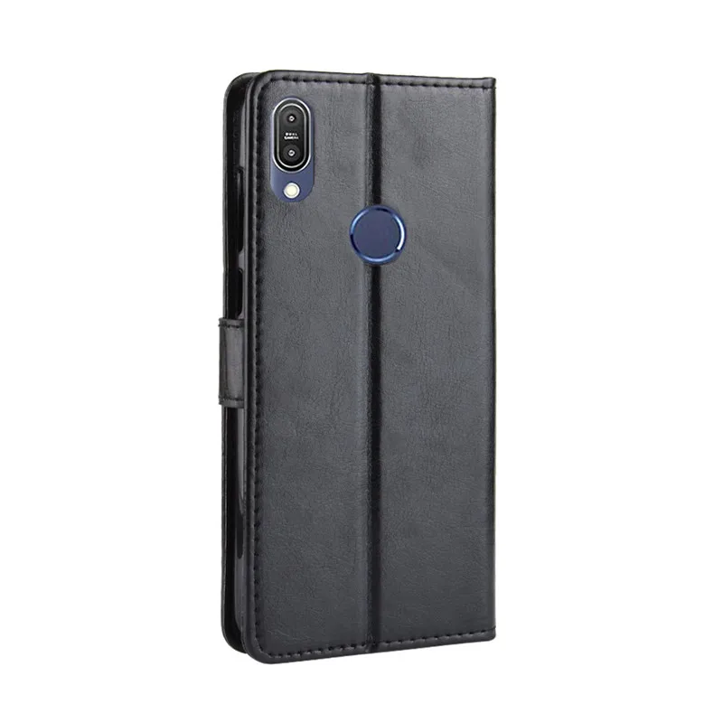 Флип чехол для Asus Zenfone Max Pro M1 ZB602KL Роскошный кошелек из искусственной кожи задняя