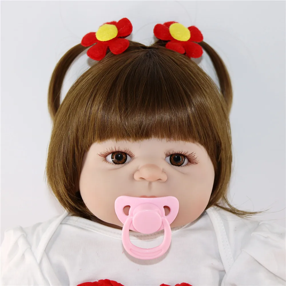 55 см силиконовая кукла для новорожденных девочек Реалистичная bebes Reborn Princess Doll BJD