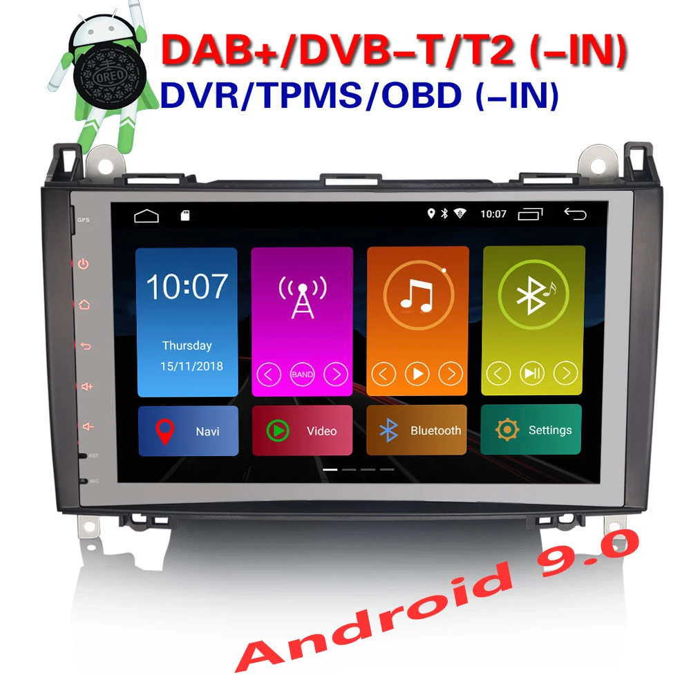 Erisin ES2992B 9 &quotАвтомобильный мультимедийный плеер авто радио Android 0 DAB + DVR OBD GPS для