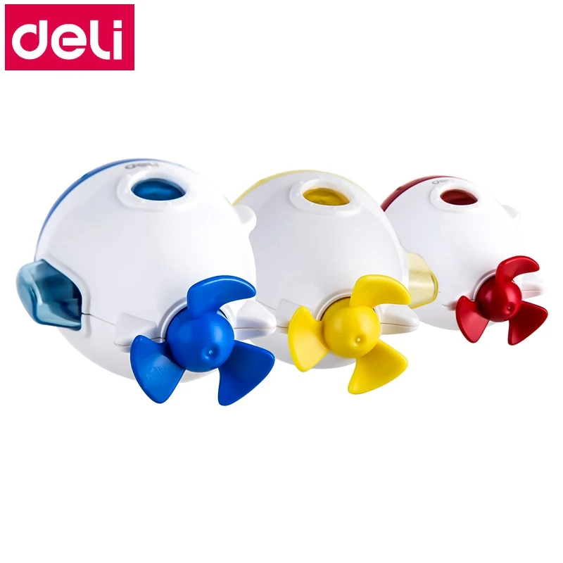 Deli 0500 0572 мультяшная точилка для карандашей в форме ракеты и подводной лодки детей