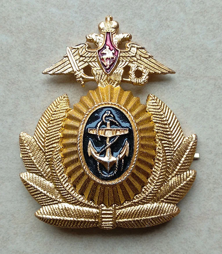 Шапка знак для российских моряков 67 мм * 55 мм|Значки| |